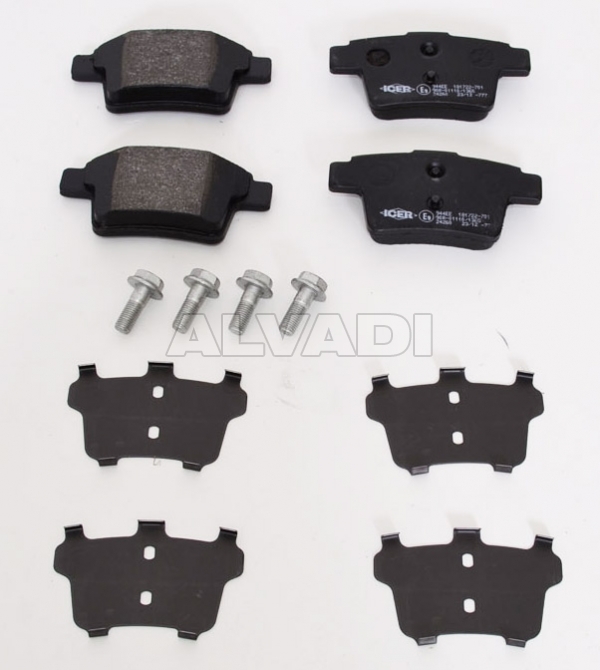 Brake pads ICER 181722701 for AUDI A4 (B7) AL30925901 alvadi.ee