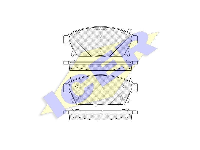 Brake pads ICER 181939 for AUDI A4 (B7) AL31003499 alvadi.ee