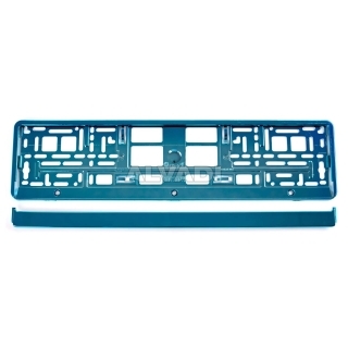 Number tray plastic, metallic turquoise EST
